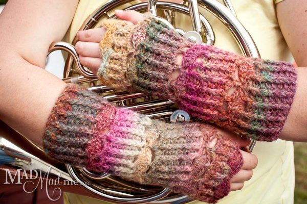 crochet fingerless glove pattern