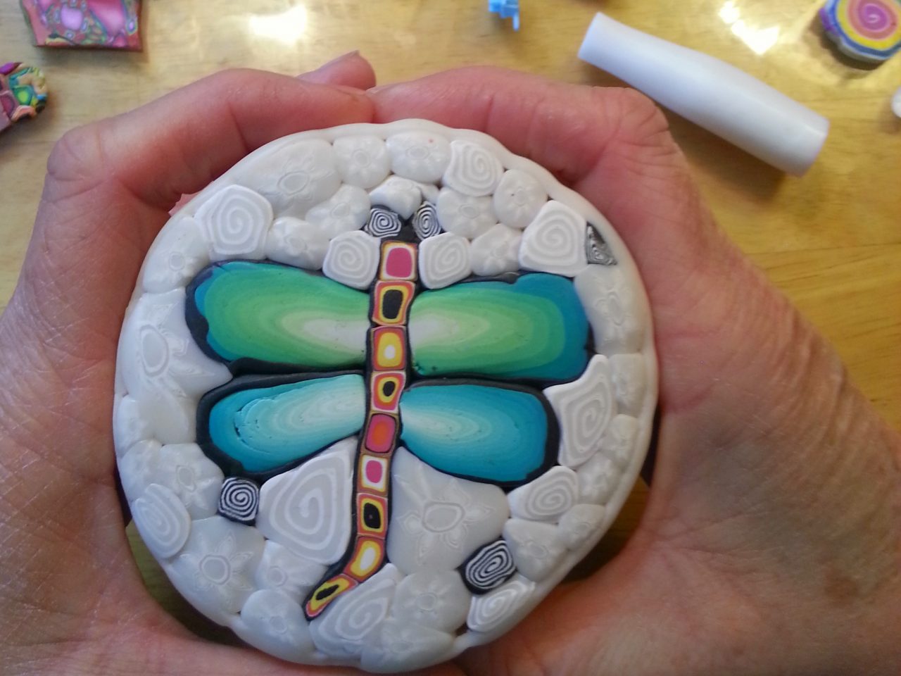 dragonfly translucent polymer clay